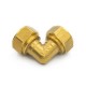 High quality Hpb58-2 polished brass 90 degree equal elbow screw fitting with nut for 32mm water and gas plumbing system L2632