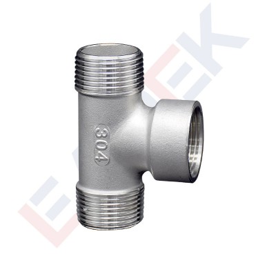 Stainless Steel Threaded Tee ISO 4144 150lb