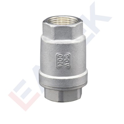 Ss Stainless Steel 2PC Spring Vertical Check Valve